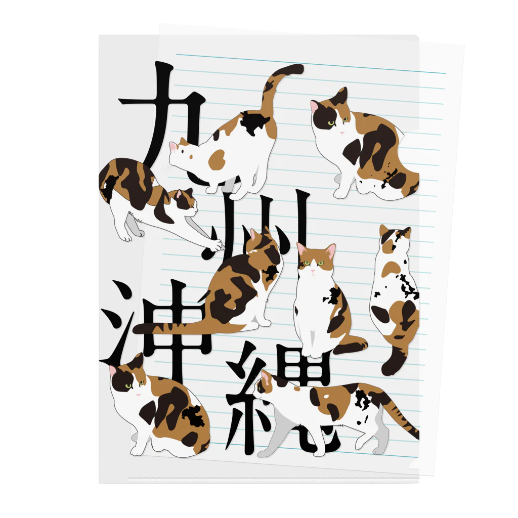 猫背の九州沖縄 Clear File Folder