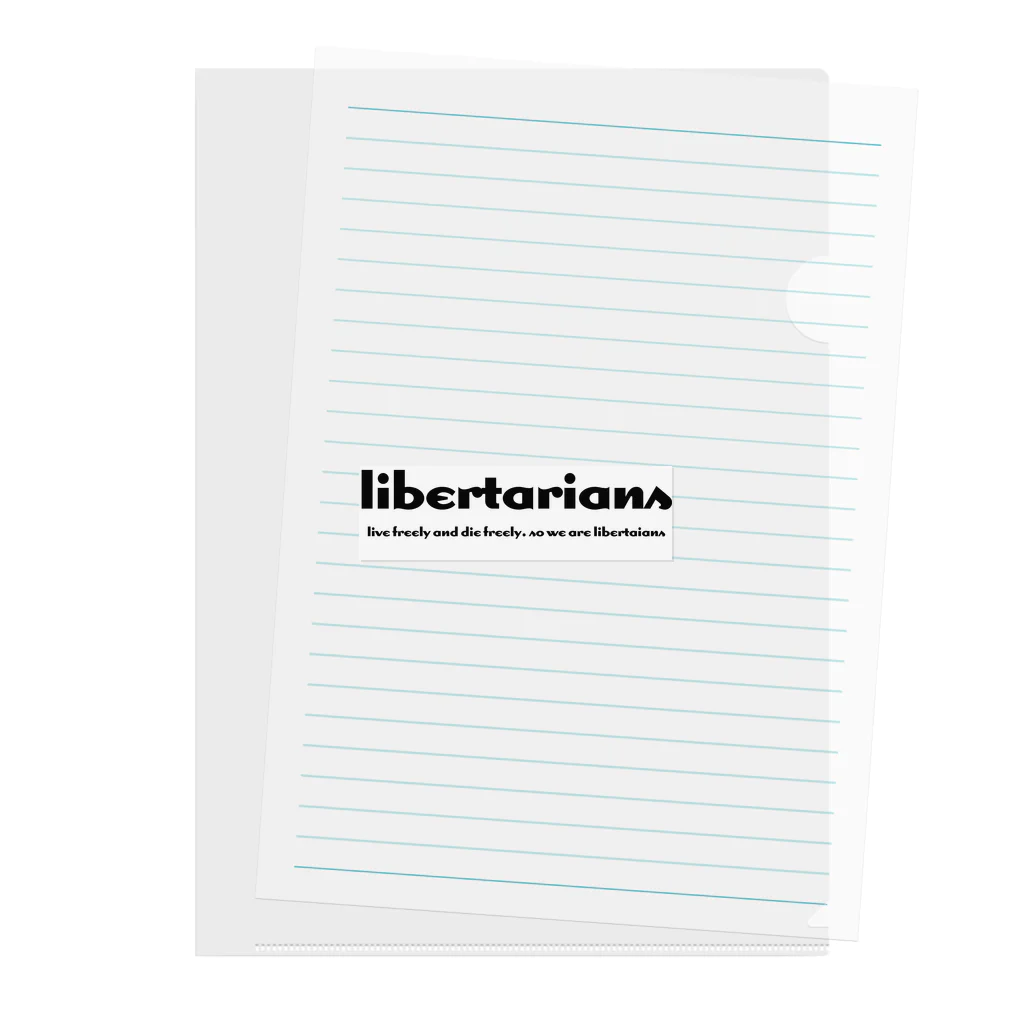 DON10のlibertarians Clear File Folder