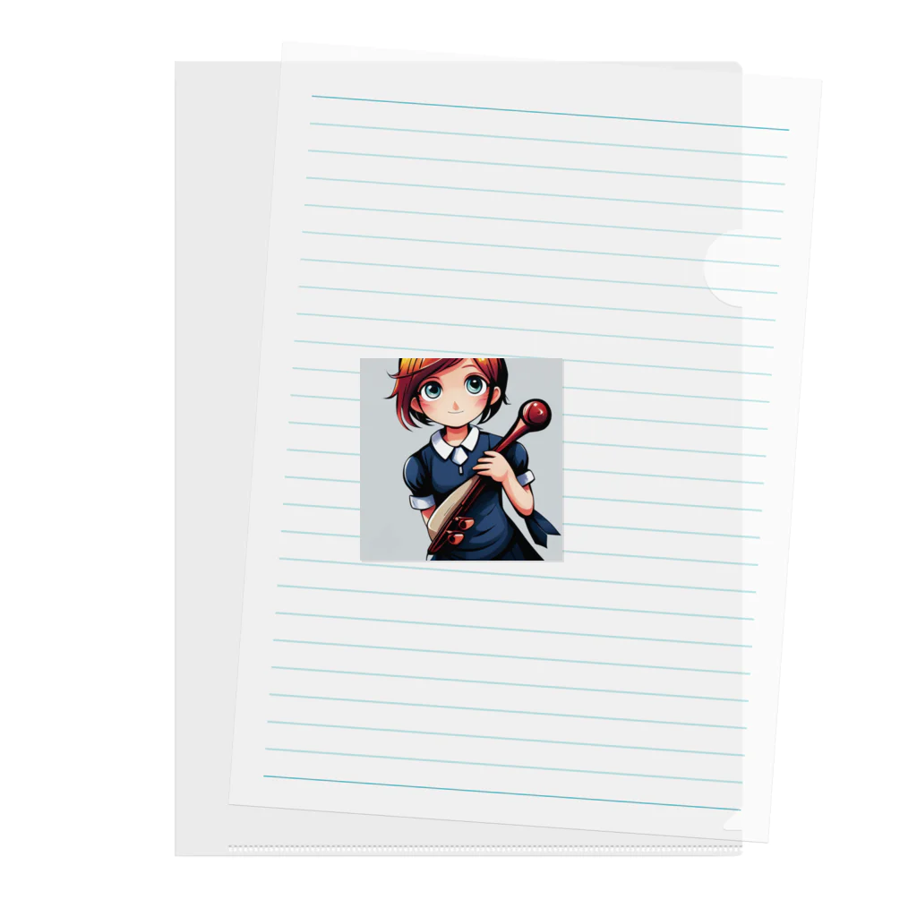 ほっこり絵音舎のオケ部入団希望の リンちゃん Clear File Folder