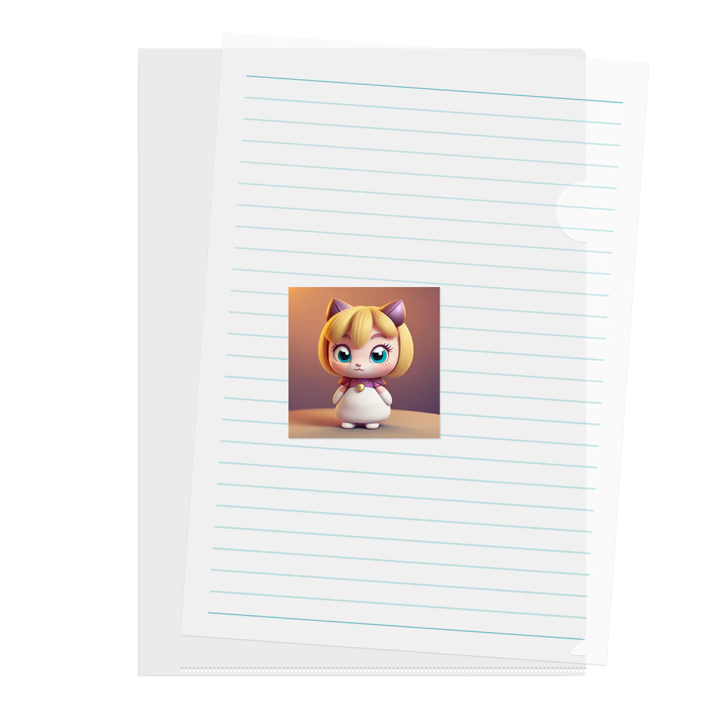 Pitooooのかわいい3Dキャラのグッズ Clear File Folder