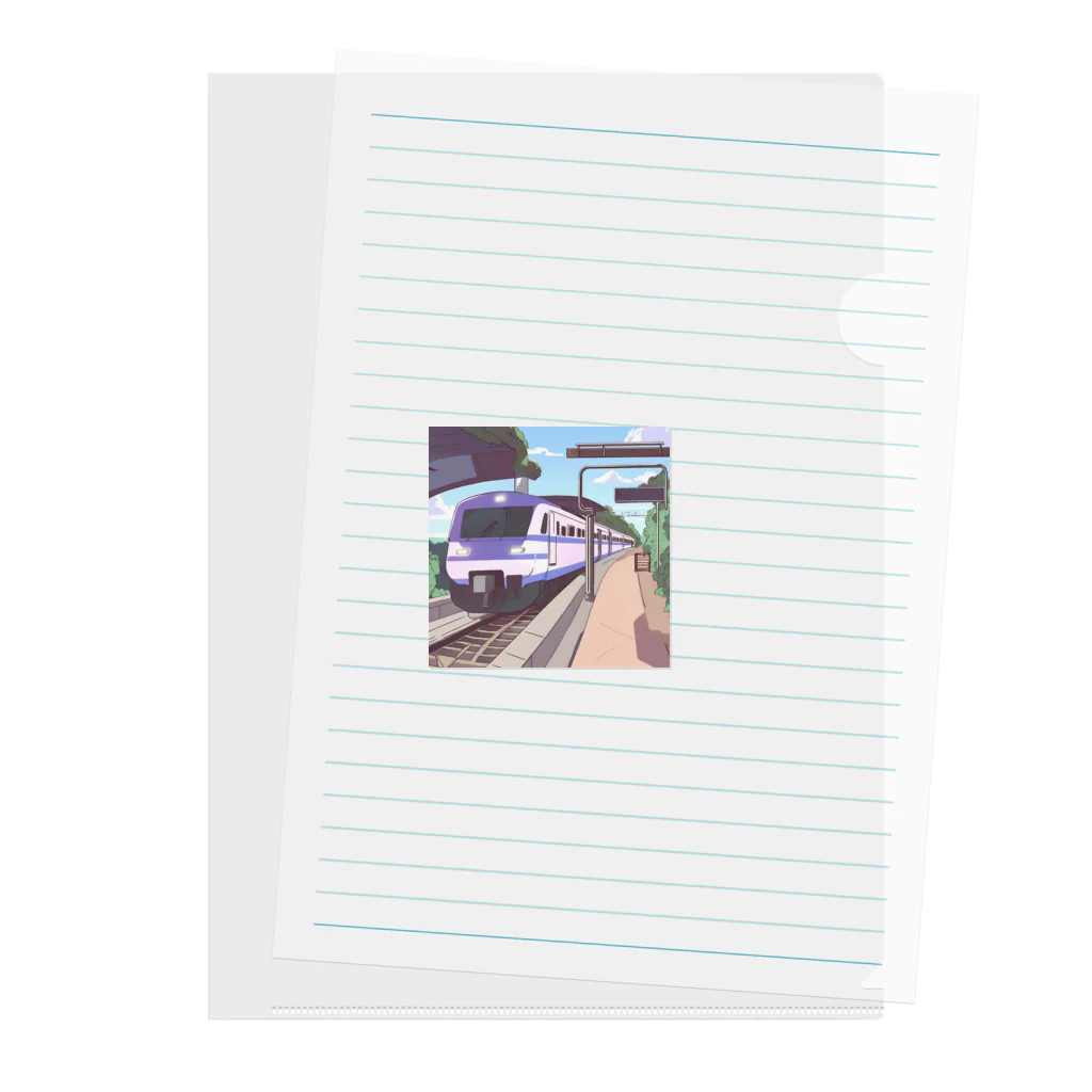 はまみるの軽快で洗練されたモダン鉄道 Clear File Folder