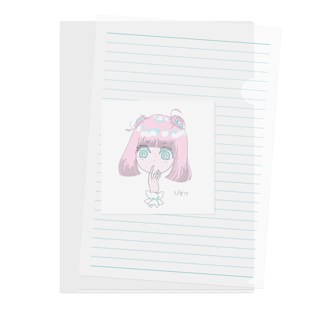 びすけの甘口ちやん Clear File Folder