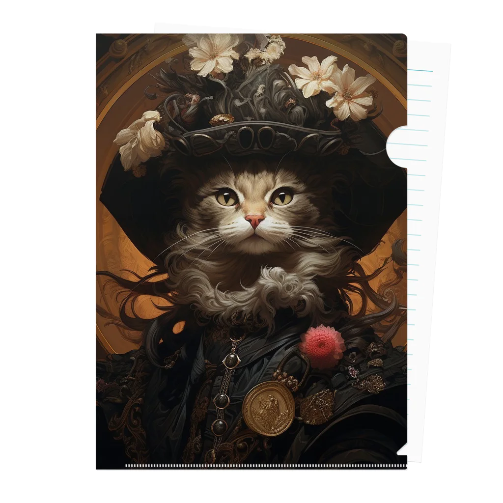 m_i_sのGothic cat series  Clear File Folder