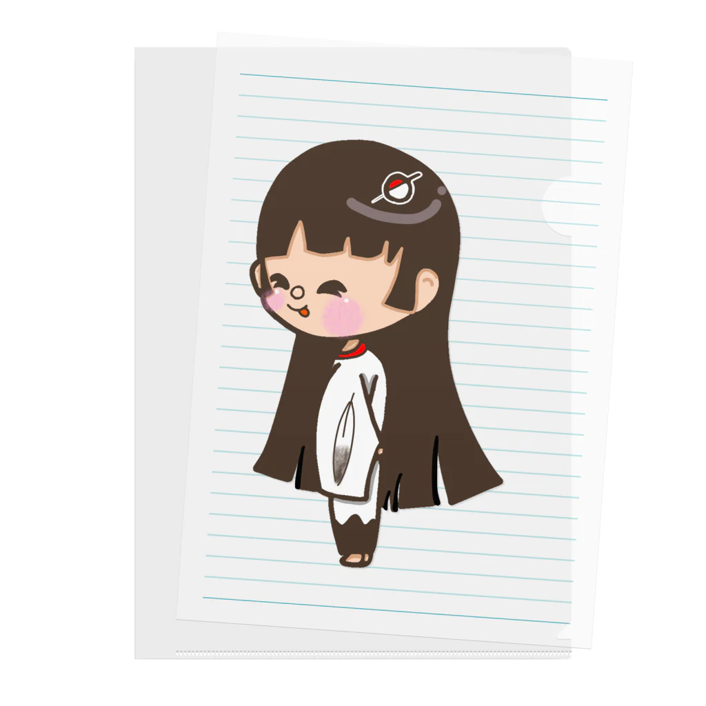 ゆーちゃんのおえかきの鶴の恩返し(鶴ちゃん) Clear File Folder