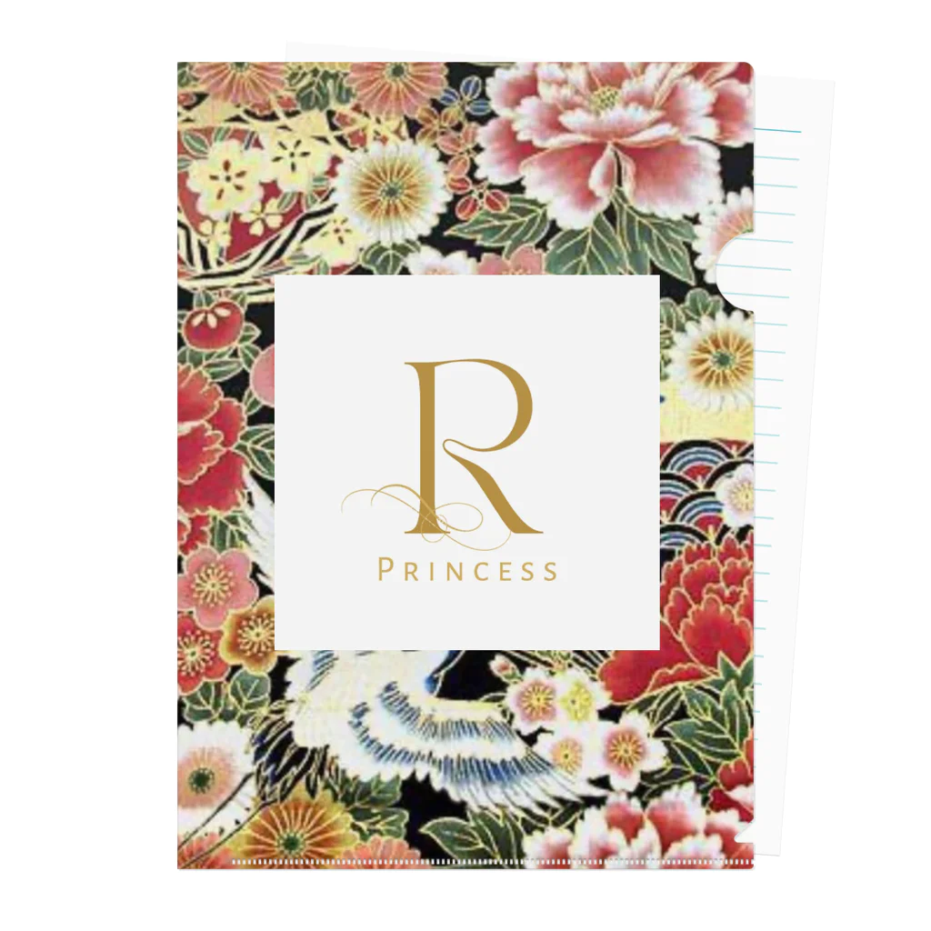 ROYAL Princessの和洋融合デザインシリーズ（黒） Clear File Folder