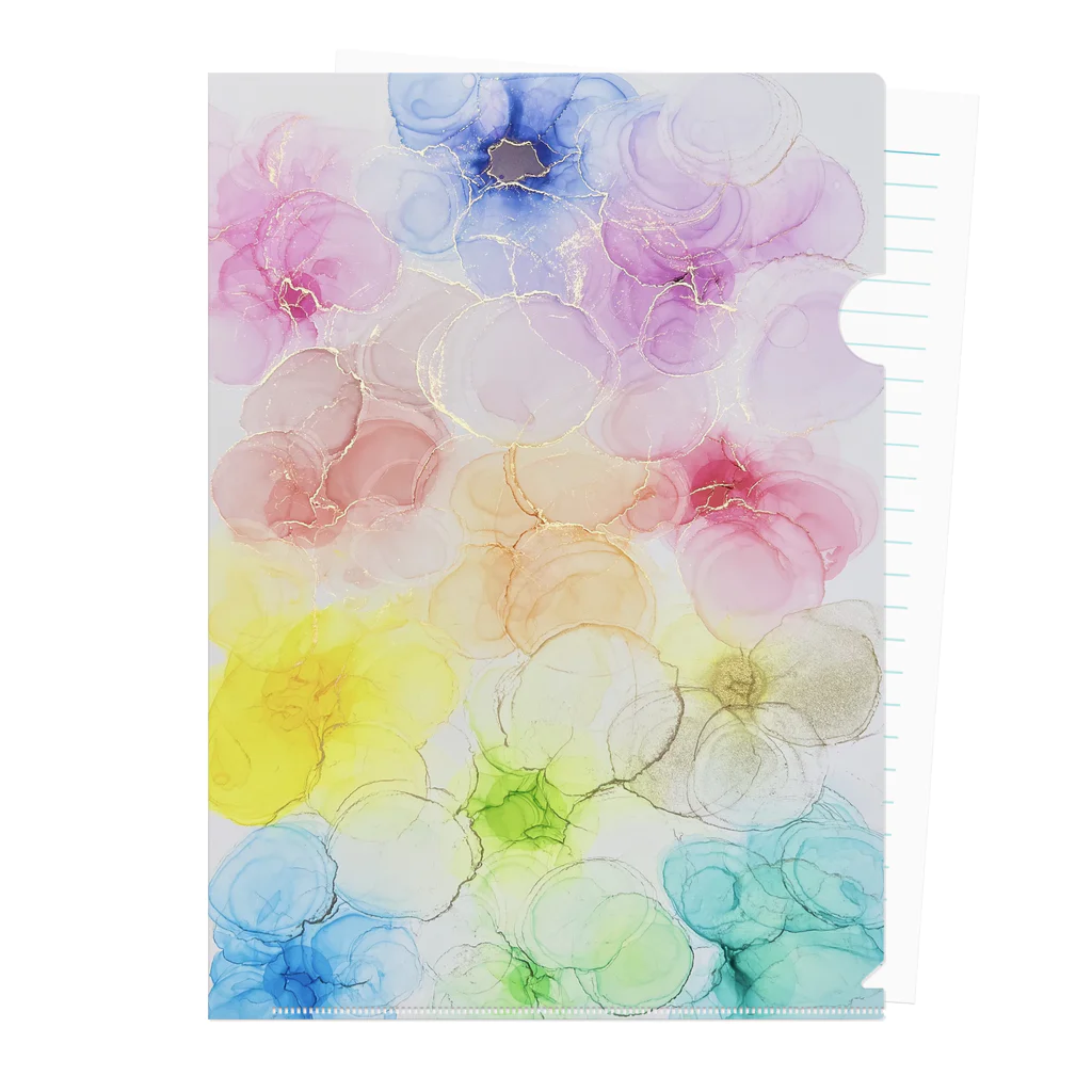 charmy.charming_のflowersアートby charmy Clear File Folder