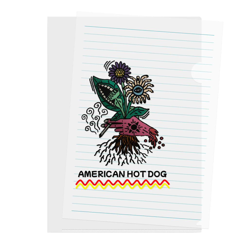 AMERICAN_HOT_DOGの食人植物 Clear File Folder