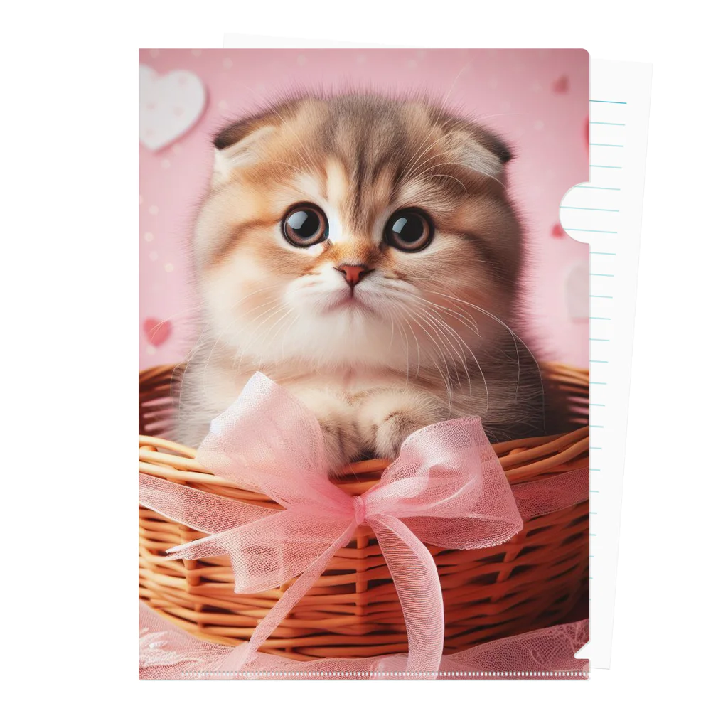 neko_shopのかごねこ2 Clear File Folder