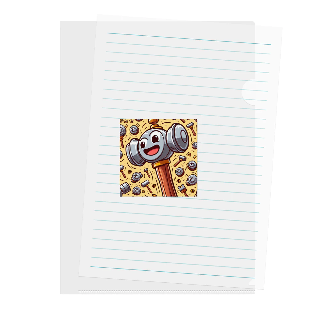 gorimakesの大工シリーズハンマーくん Clear File Folder