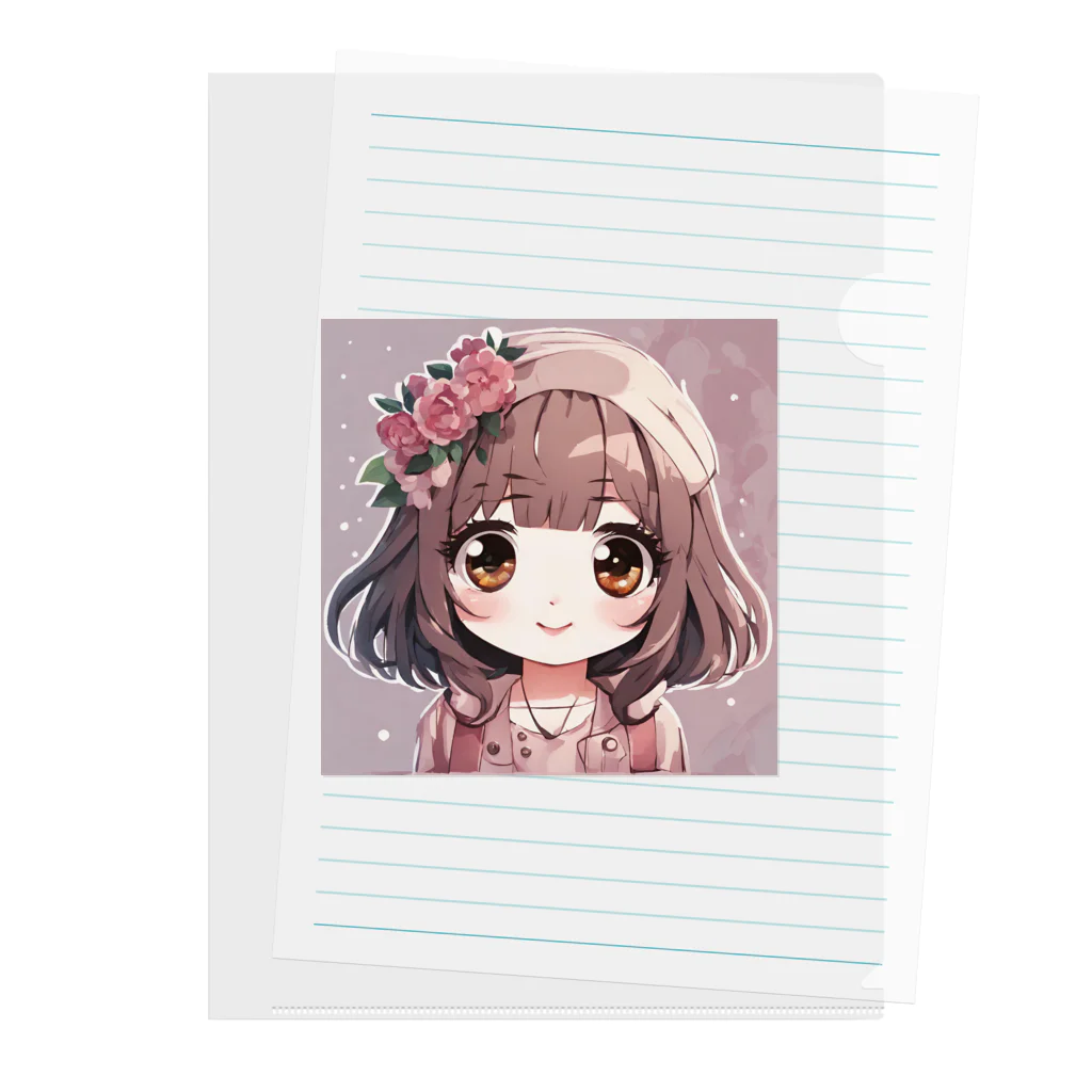 mikukiのかわいい女の子 Clear File Folder