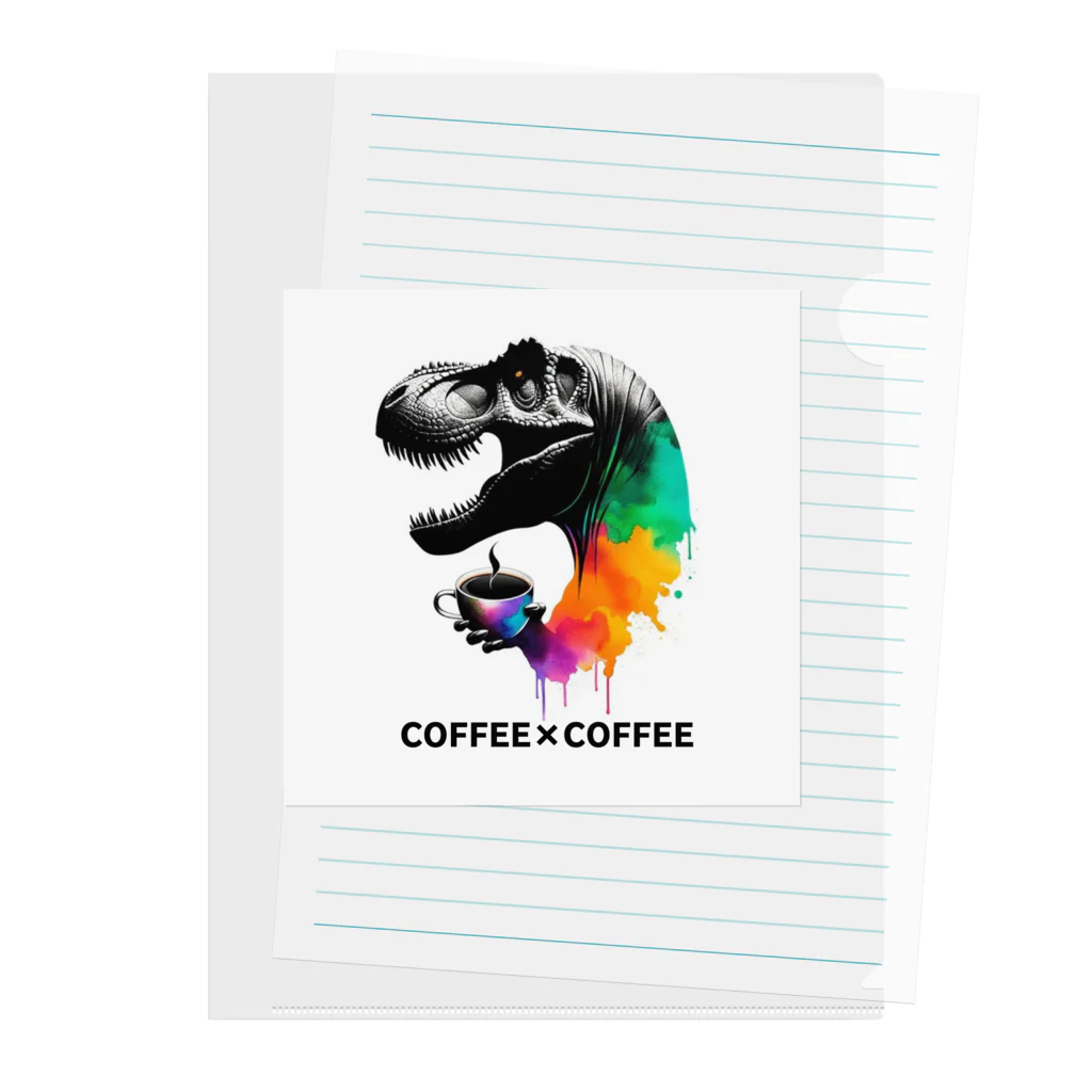 ディノアートラボ✴︎DINO ART LABの COFFEE×COFFEE Clear File Folder