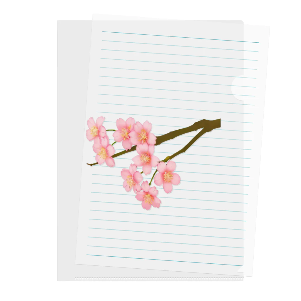 紅藤コミミズクの桜 Clear File Folder
