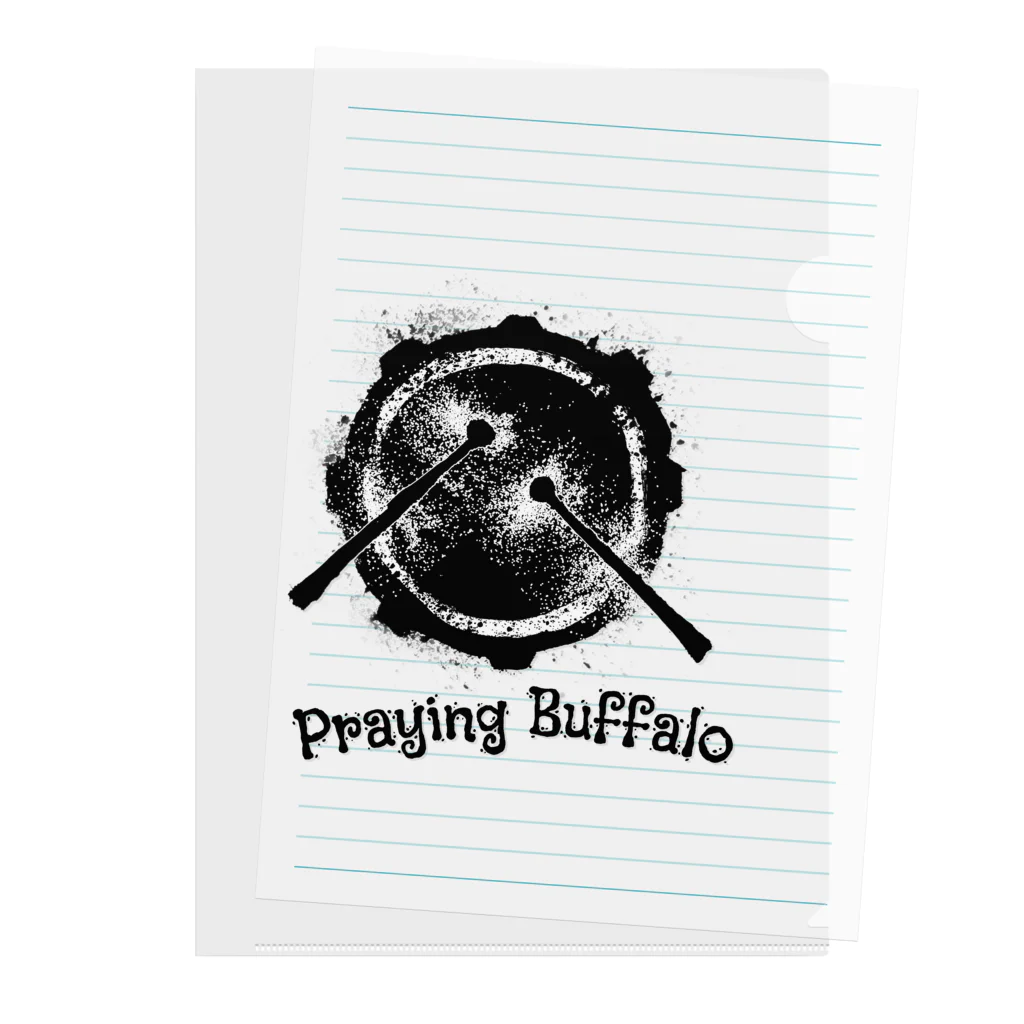 MASUKE - Praying Buffalo -のPraying Buffalo Snare Fat Clear File Folder