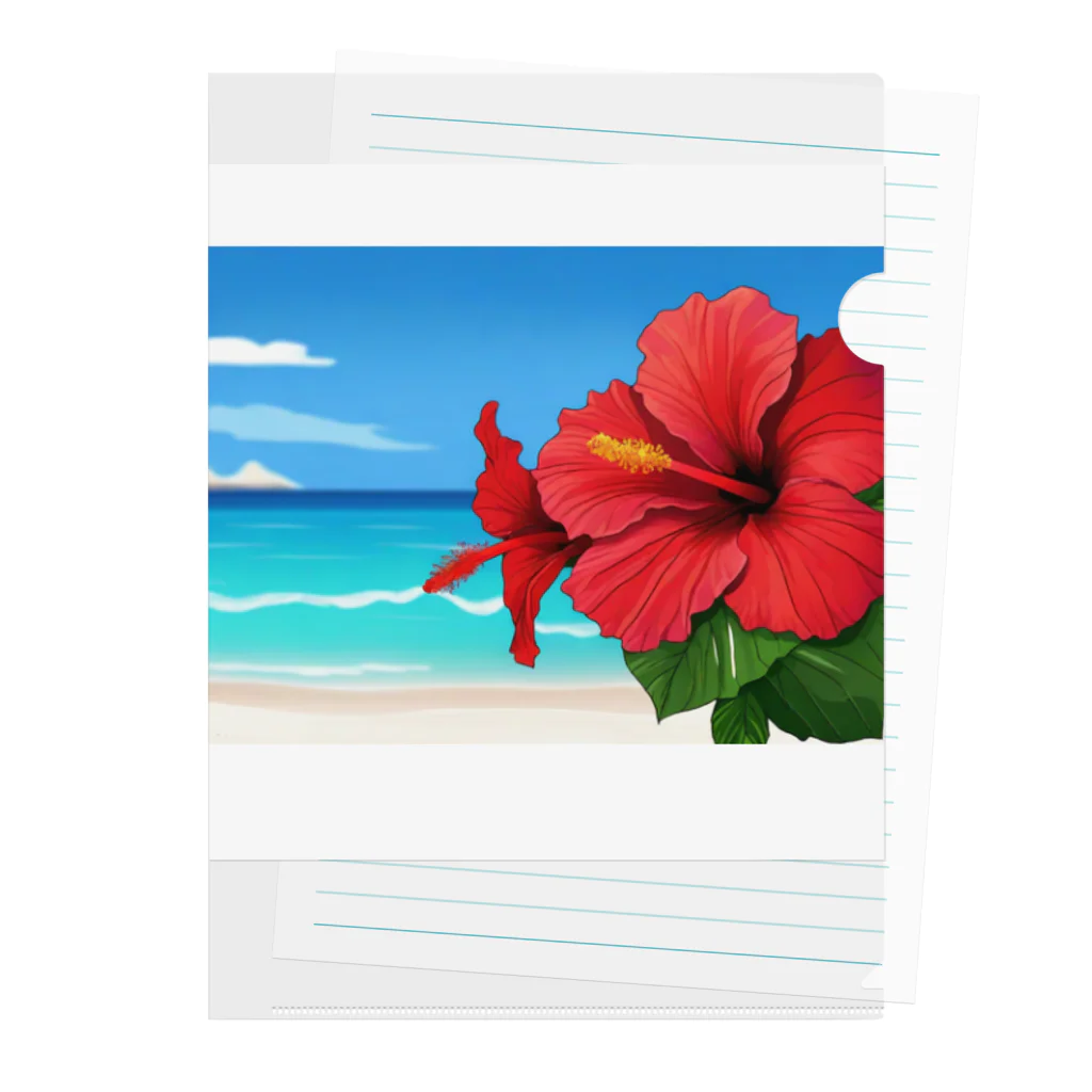 kaiminsapoのハイビスカス　リゾート　🌺　🏝️ Clear File Folder