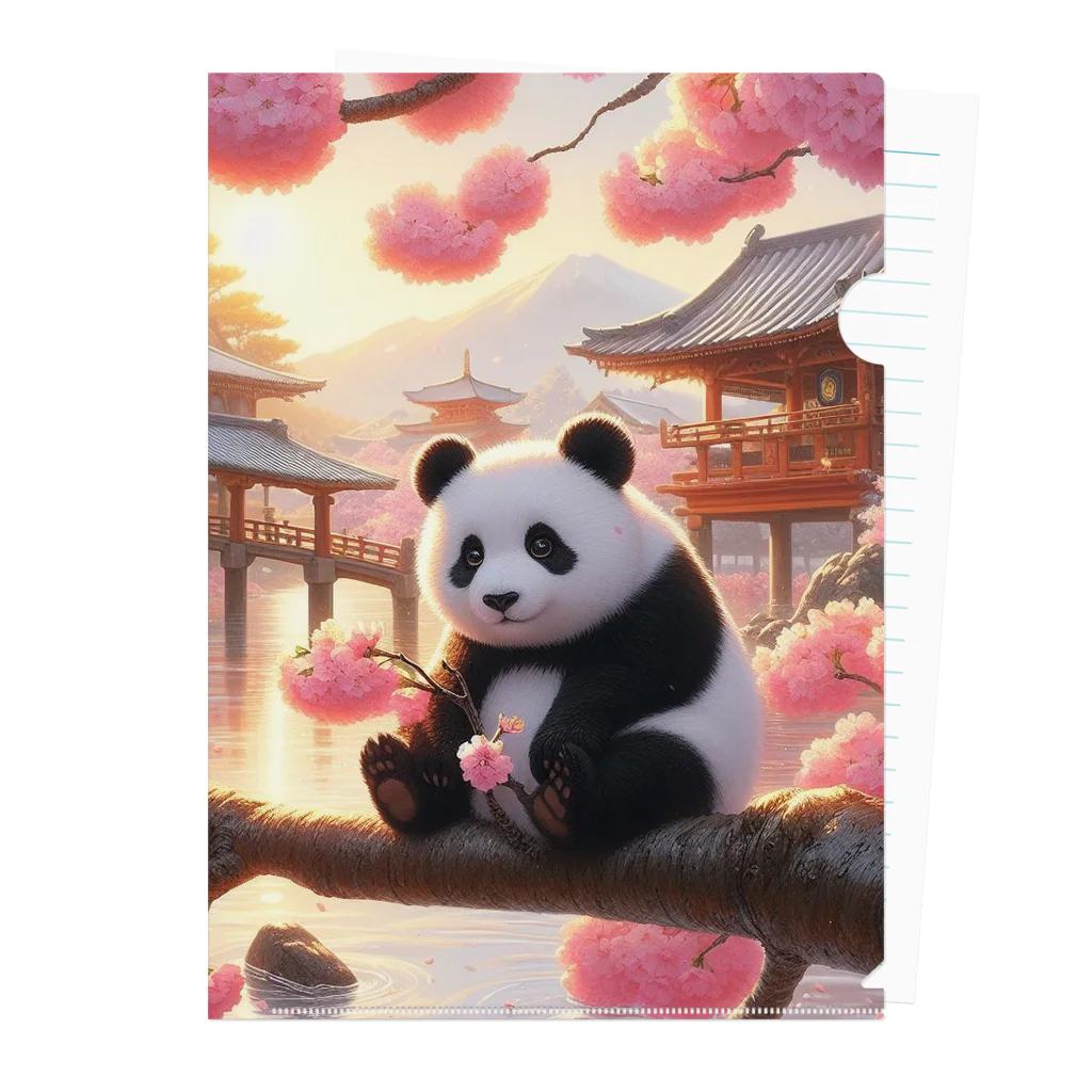 pandaloveの桜とぱんだ３ Clear File Folder