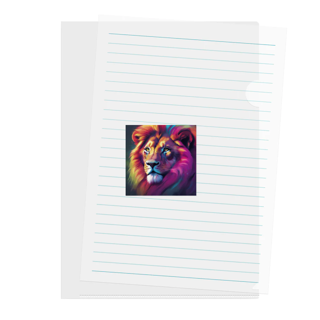 RC-yamaishiの虹色のライオン Clear File Folder