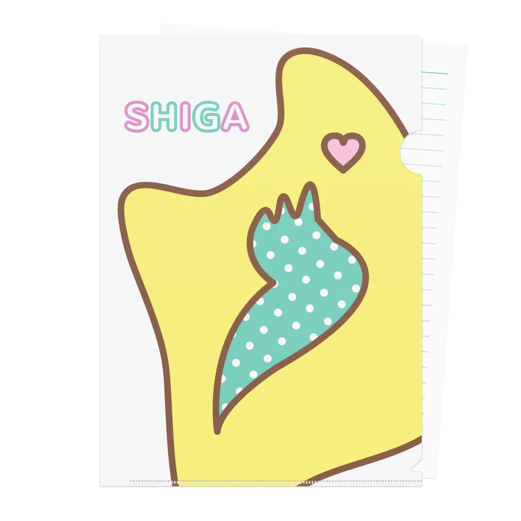 So湖いらの「SHIGA」A4クリアファイル Clear File Folder