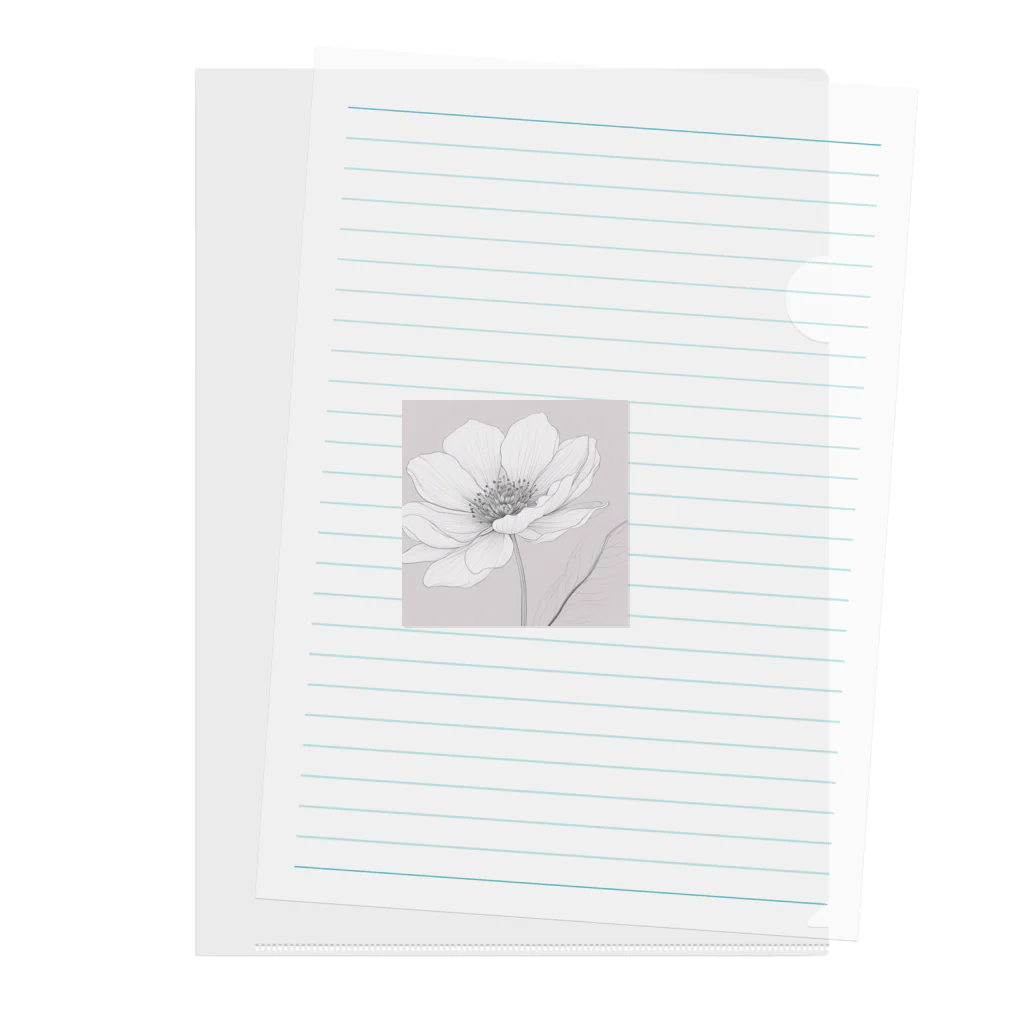 mii0205の一輪の花 Clear File Folder