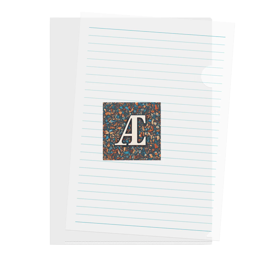 MACOCCHIの一瞬で目を引く！アルファベットの美しい装飾文字 Clear File Folder