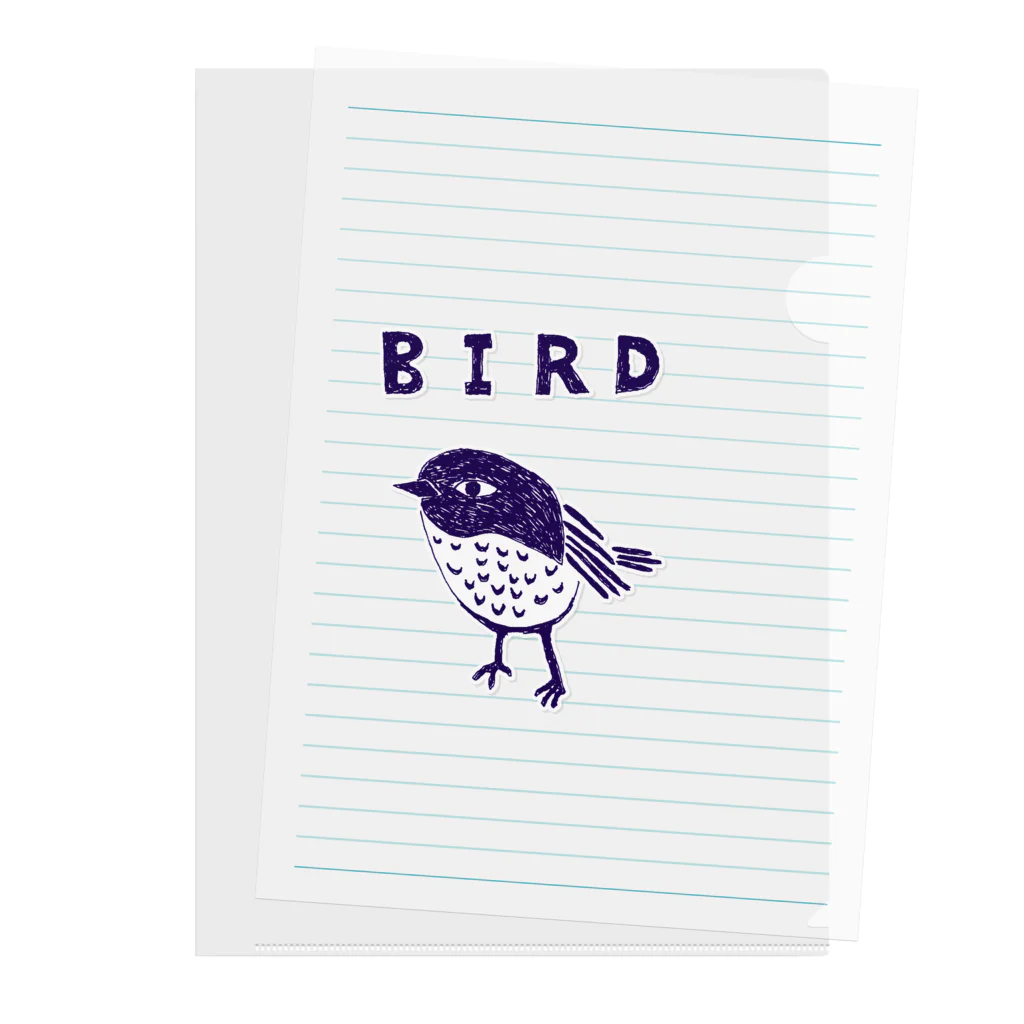 NIKORASU GOのトリマニア専用デザイン「BIRD」（Tシャツ・パーカー・グッズ・ETC） クリアファイル