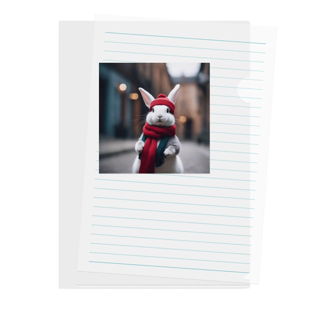 MINIMINI0405の街うさぎ Clear File Folder