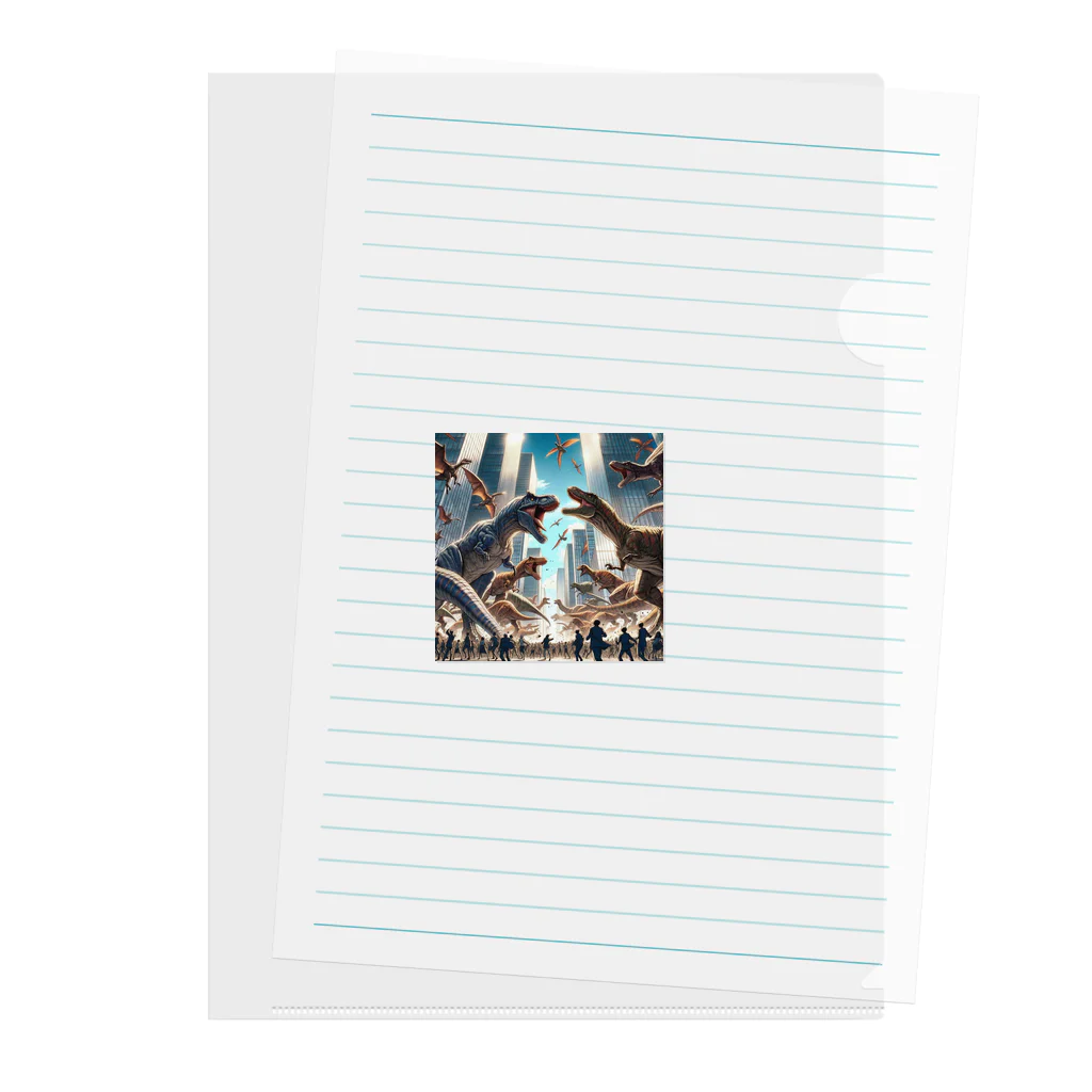 Irregular is beautifulのJurassic Uproar: The Metropolis Encounter Clear File Folder