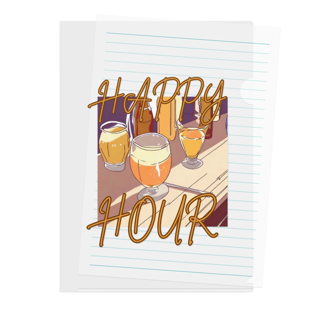 酔いどれの集いのHAPPY HOUR(ハッピーアワー) Clear File Folder