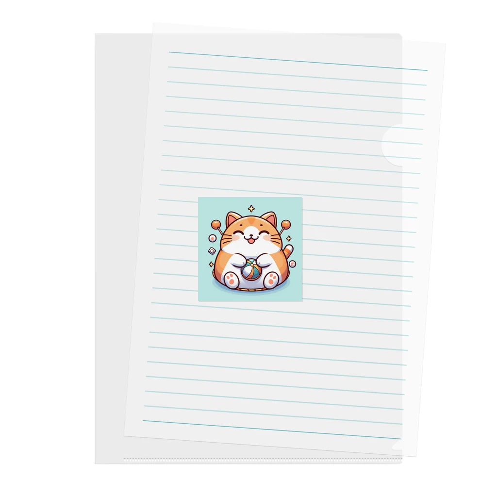 wtr3045のまるねこ37 Clear File Folder