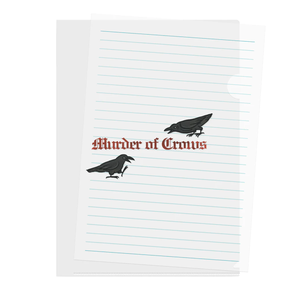 Yellow_SparrowのMurder of Crows Clear File Folder