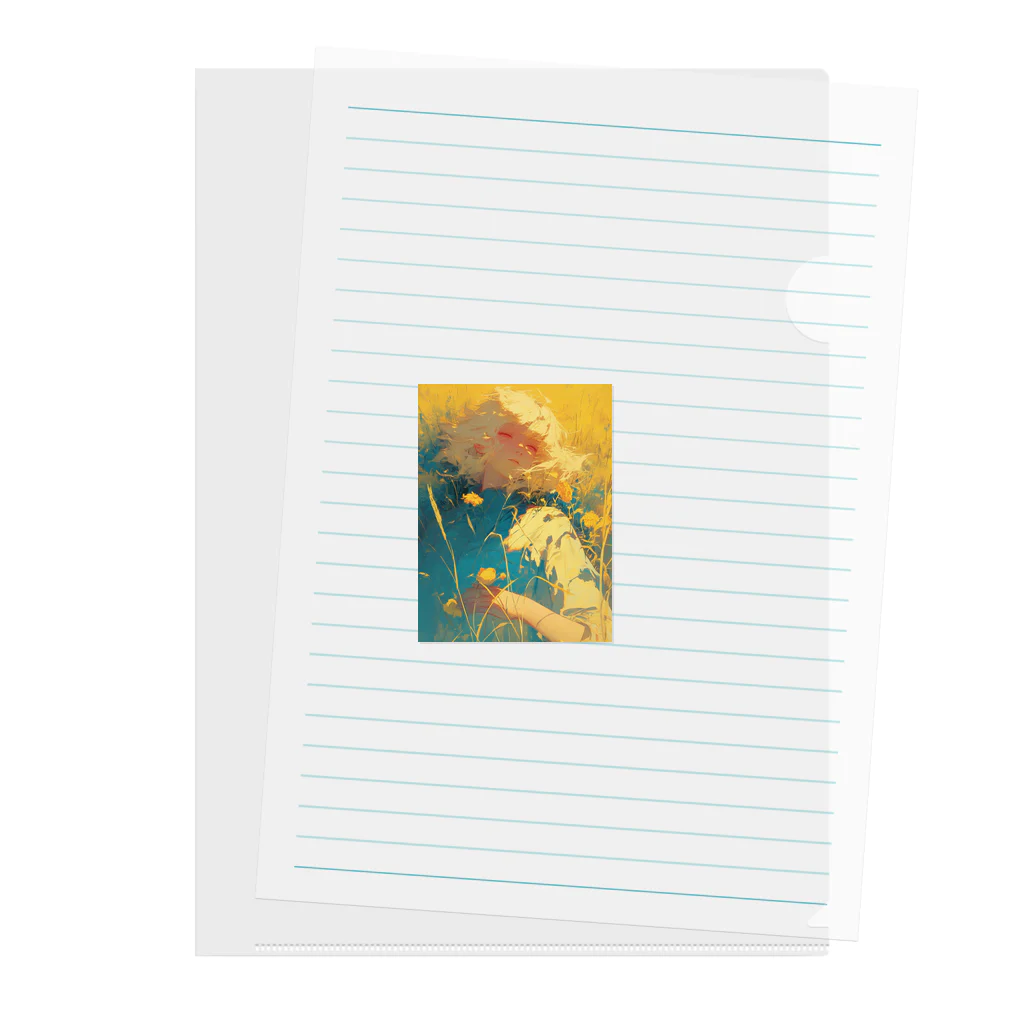 AQUAMETAVERSEの昼寝　なでしこ1478 Clear File Folder