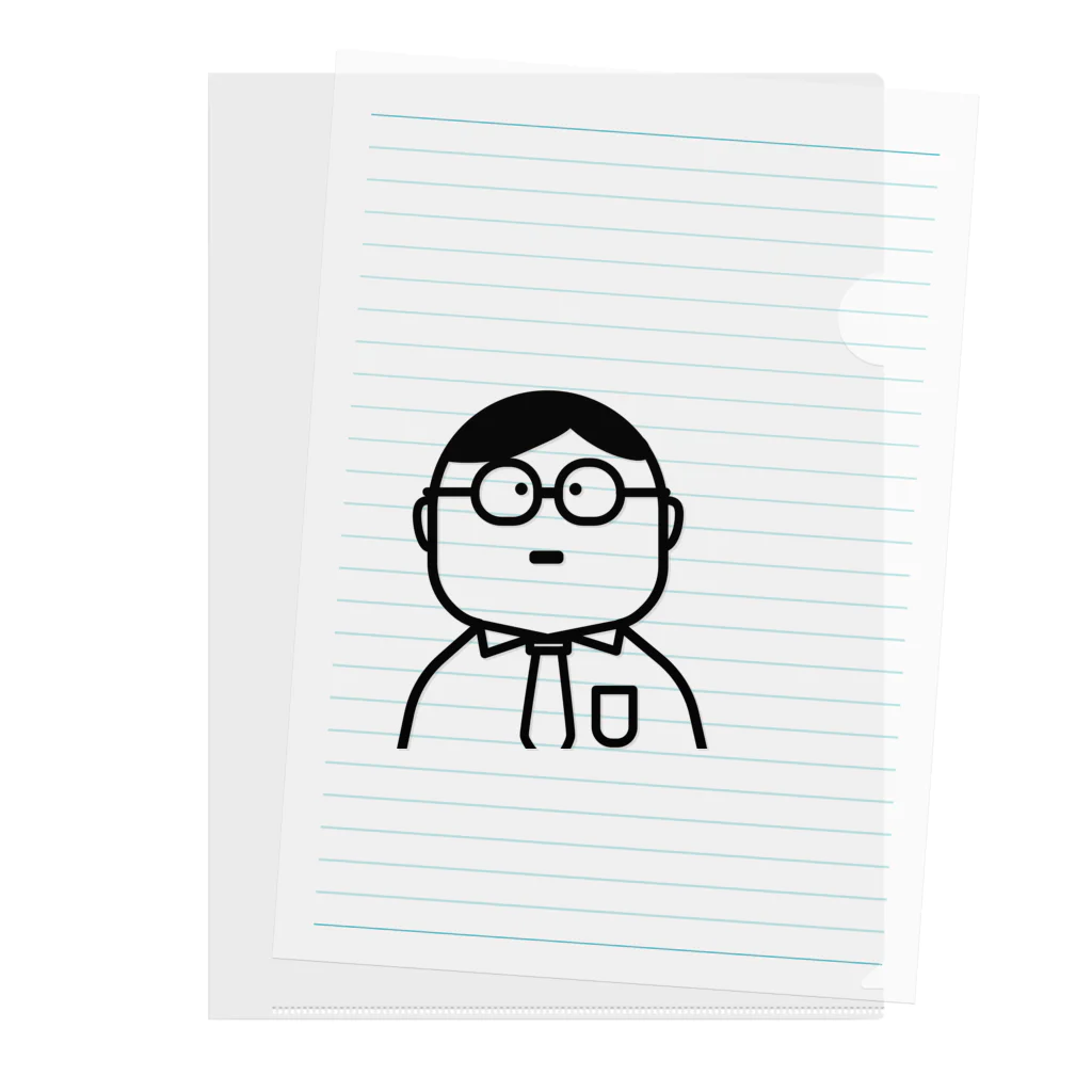 コトアート: 「私はわたし、人は人」の芸人兼サラリーマンシリーズ Clear File Folder