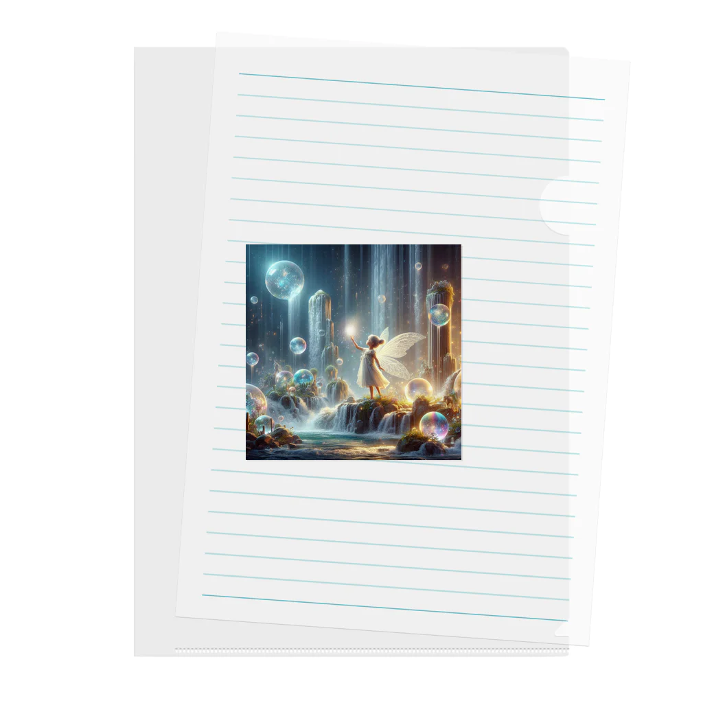 太陽の手の水の妖精 Clear File Folder