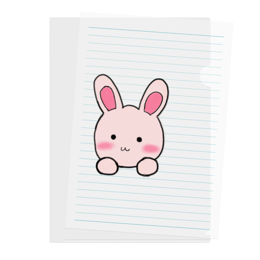 うさぎショップ！！のうさぎん Clear File Folder