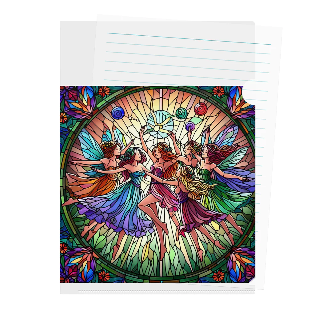 かるるんショップの妖精の舞シリーズ　祝福 Clear File Folder