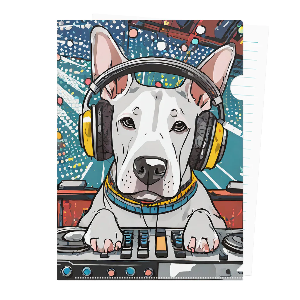 Bull Terrier ParadeのDJヴィンセント クリアファイル