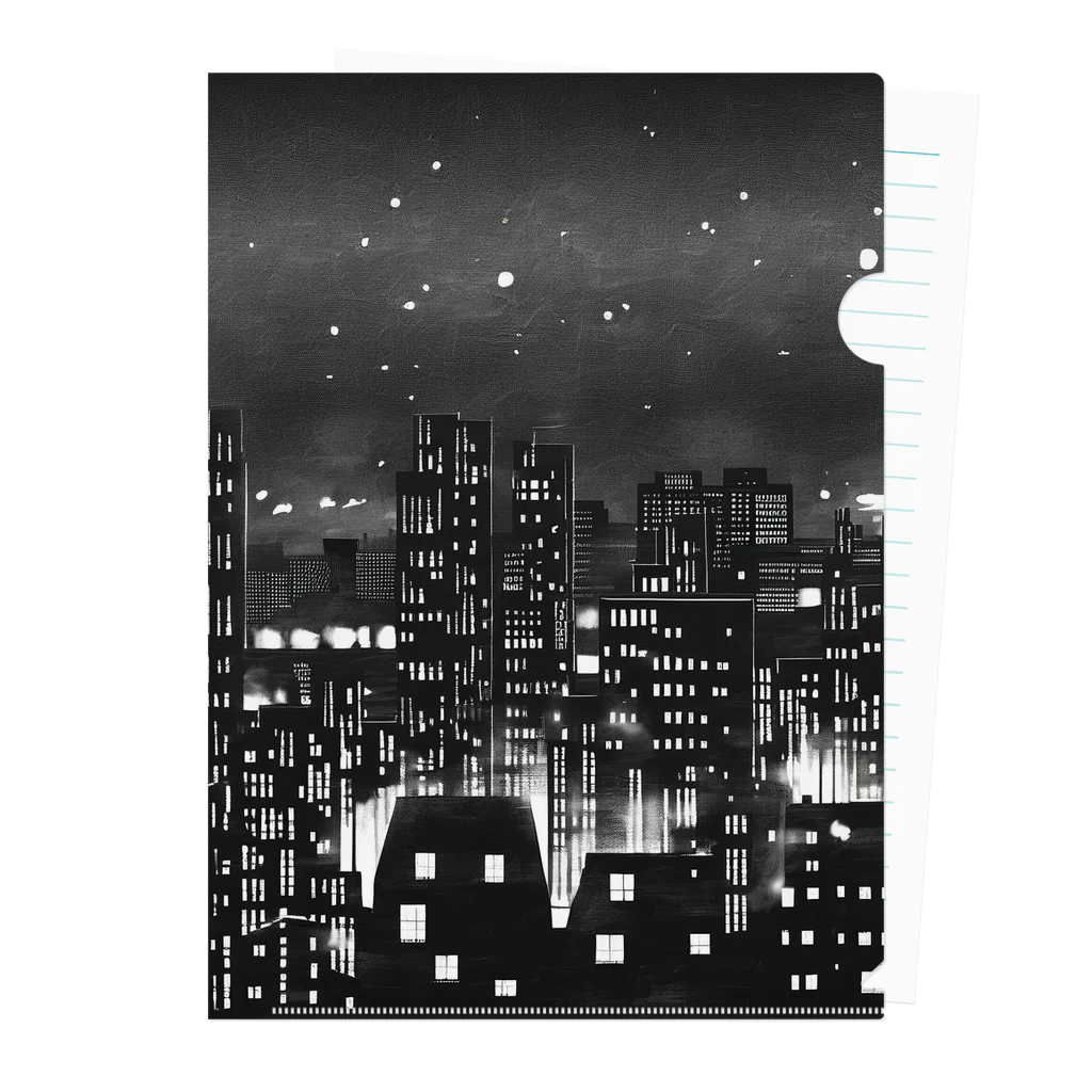 MEGROOVEの都会の夜景🏙 Clear File Folder