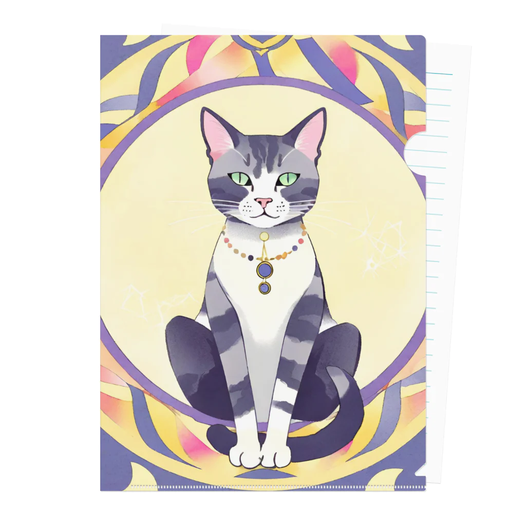 パキュラSHOPの猫と魔法陣 Clear File Folder