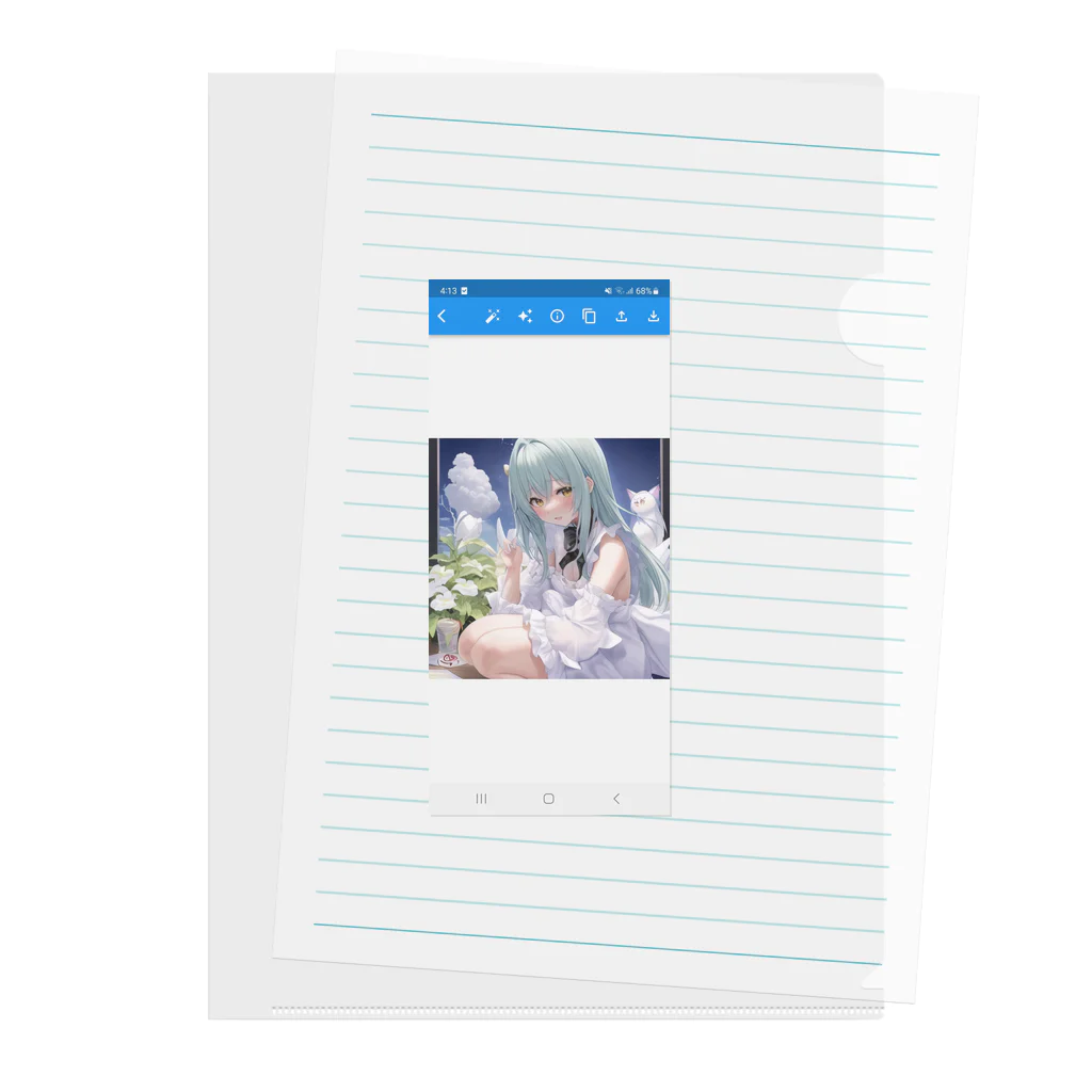 Happy Human の理想の彼女 Clear File Folder