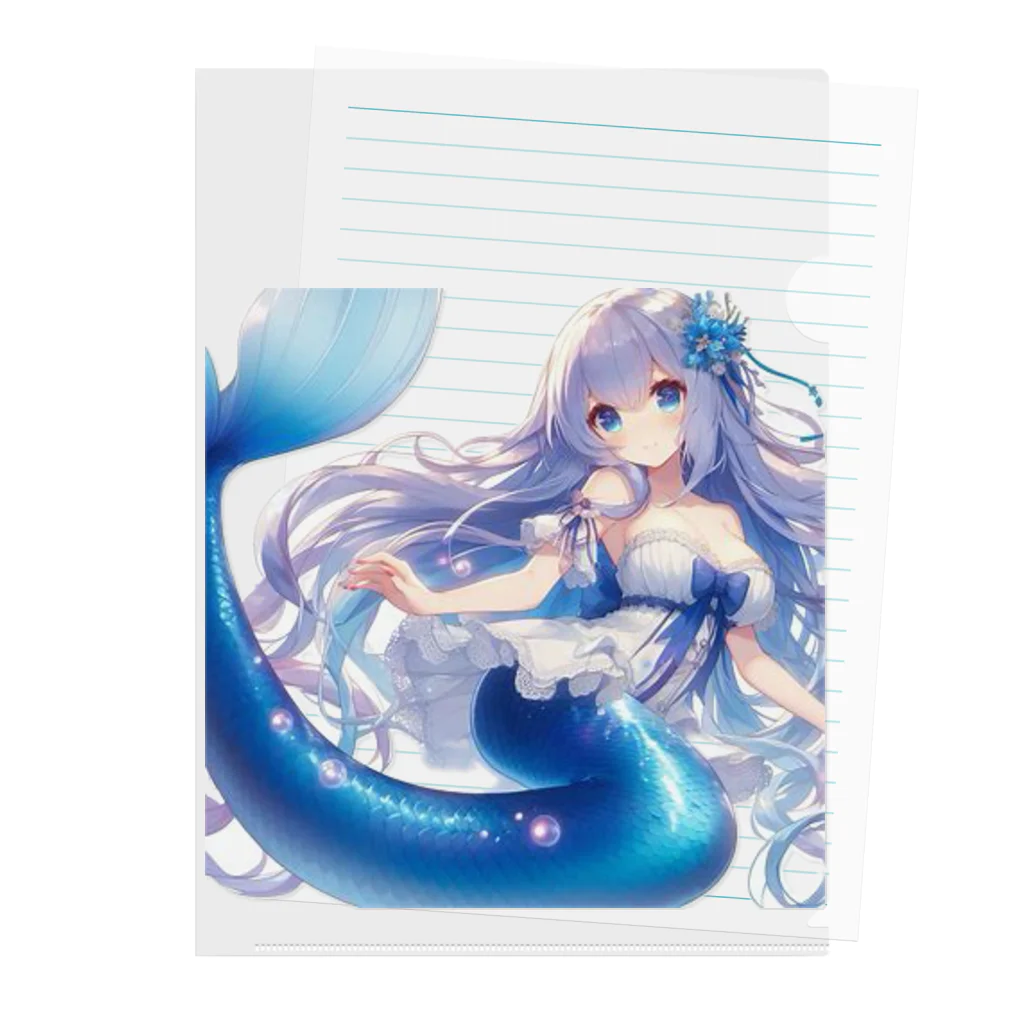 「ワンダーワールド」のキュートな人魚❣️ Clear File Folder