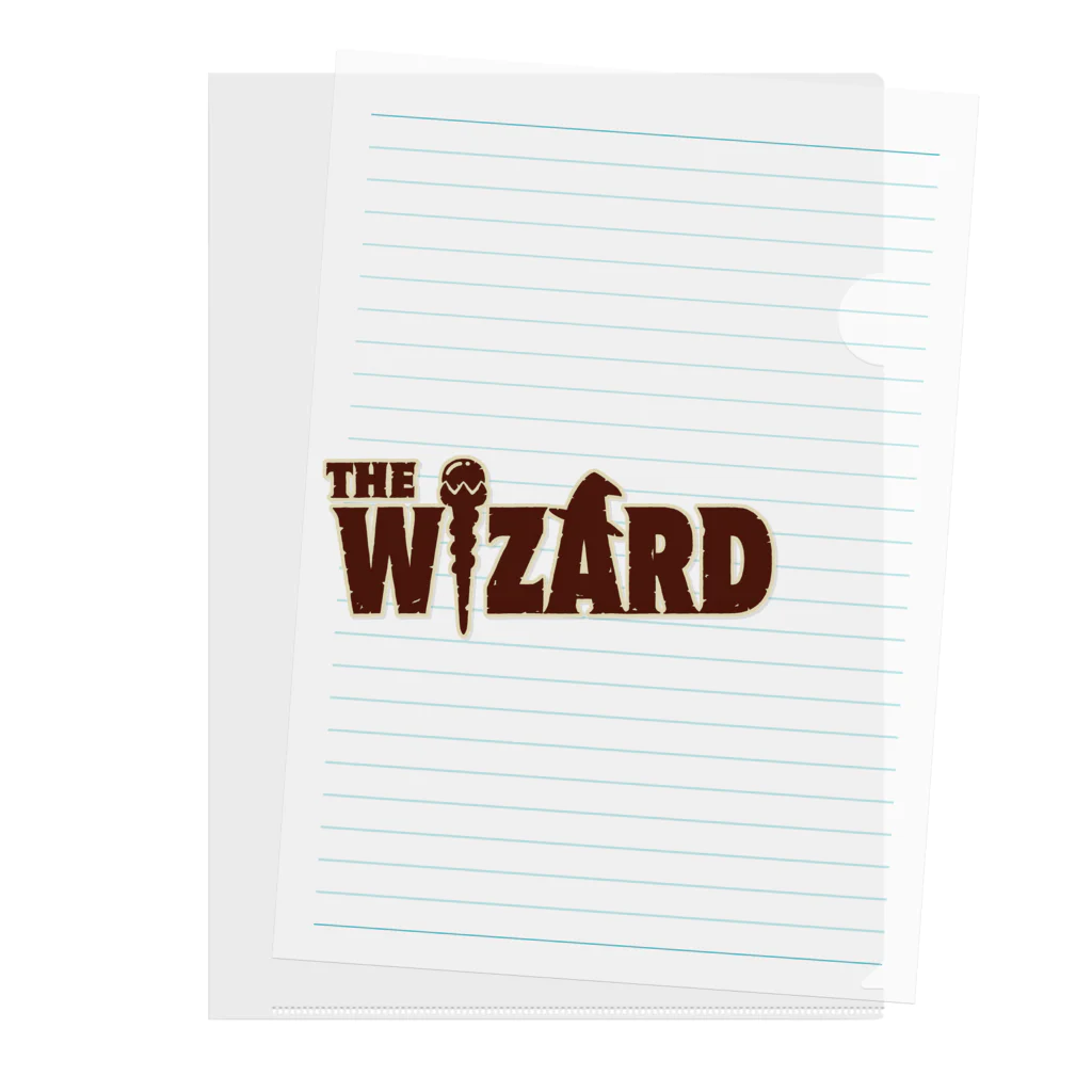 indigo_blue_moonのTHE WIZARD (魔法使い) ロゴ Clear File Folder