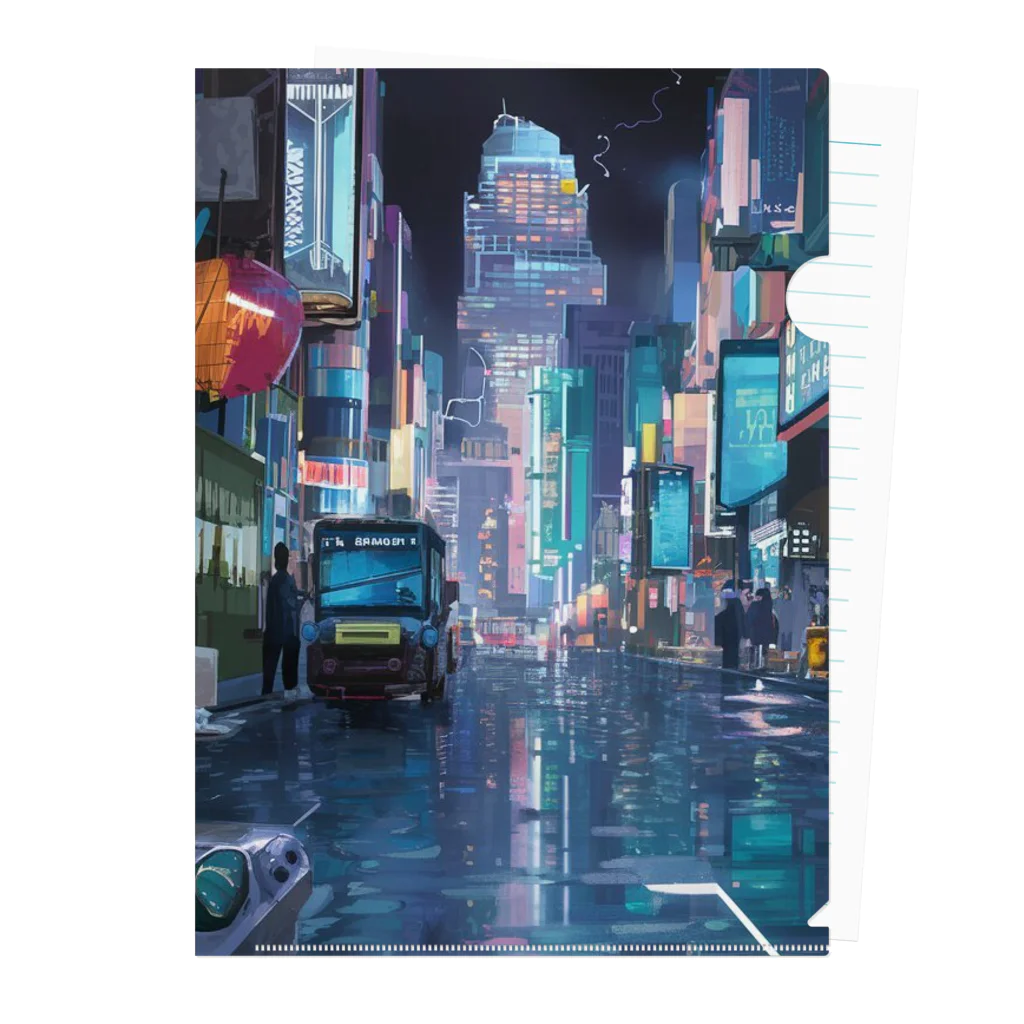 かてこの洋服販売所のcity is beautiful Clear File Folder