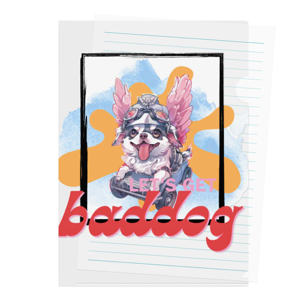 doku-chiwawaのbaddog Clear File Folder