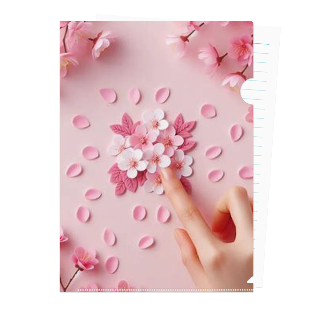 chapinnuのさくらの花びらで遊ぼう♪ Clear File Folder