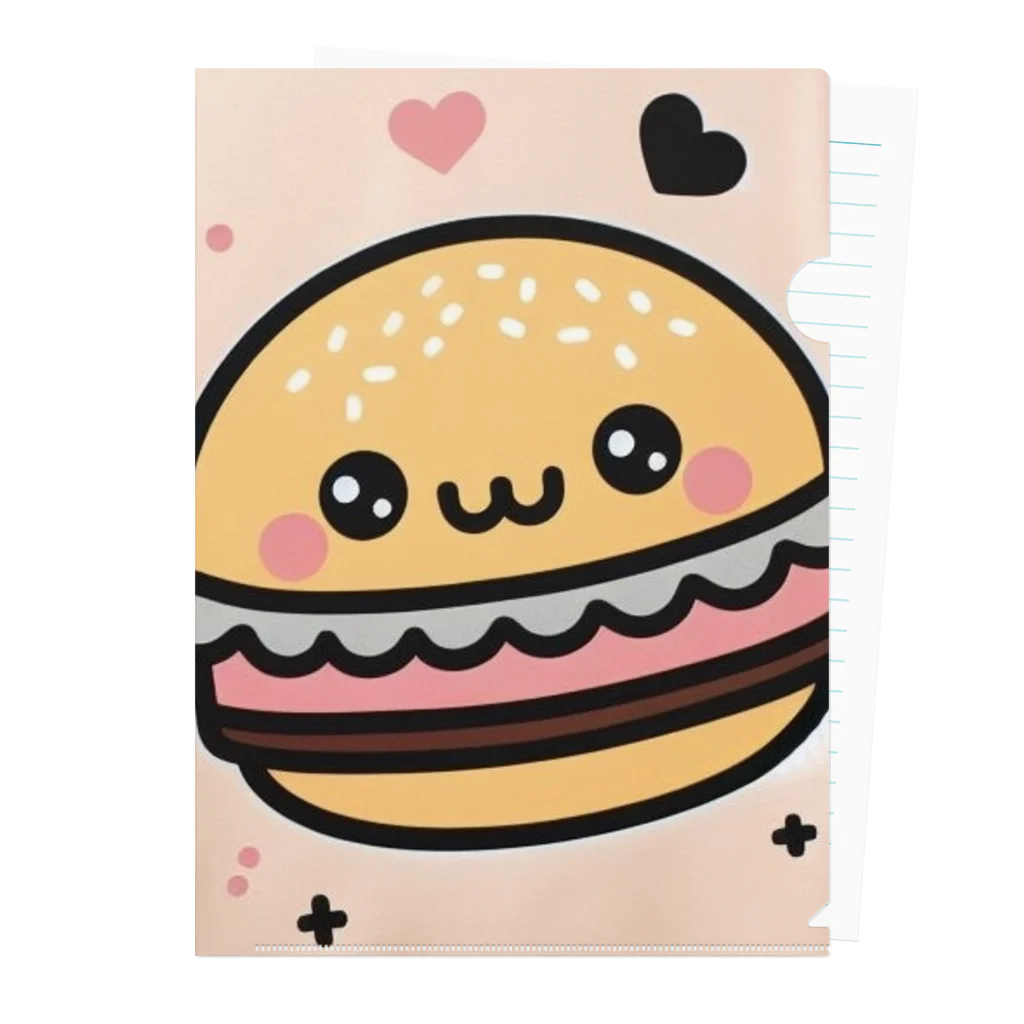 うくんのハンバーガー Clear File Folder