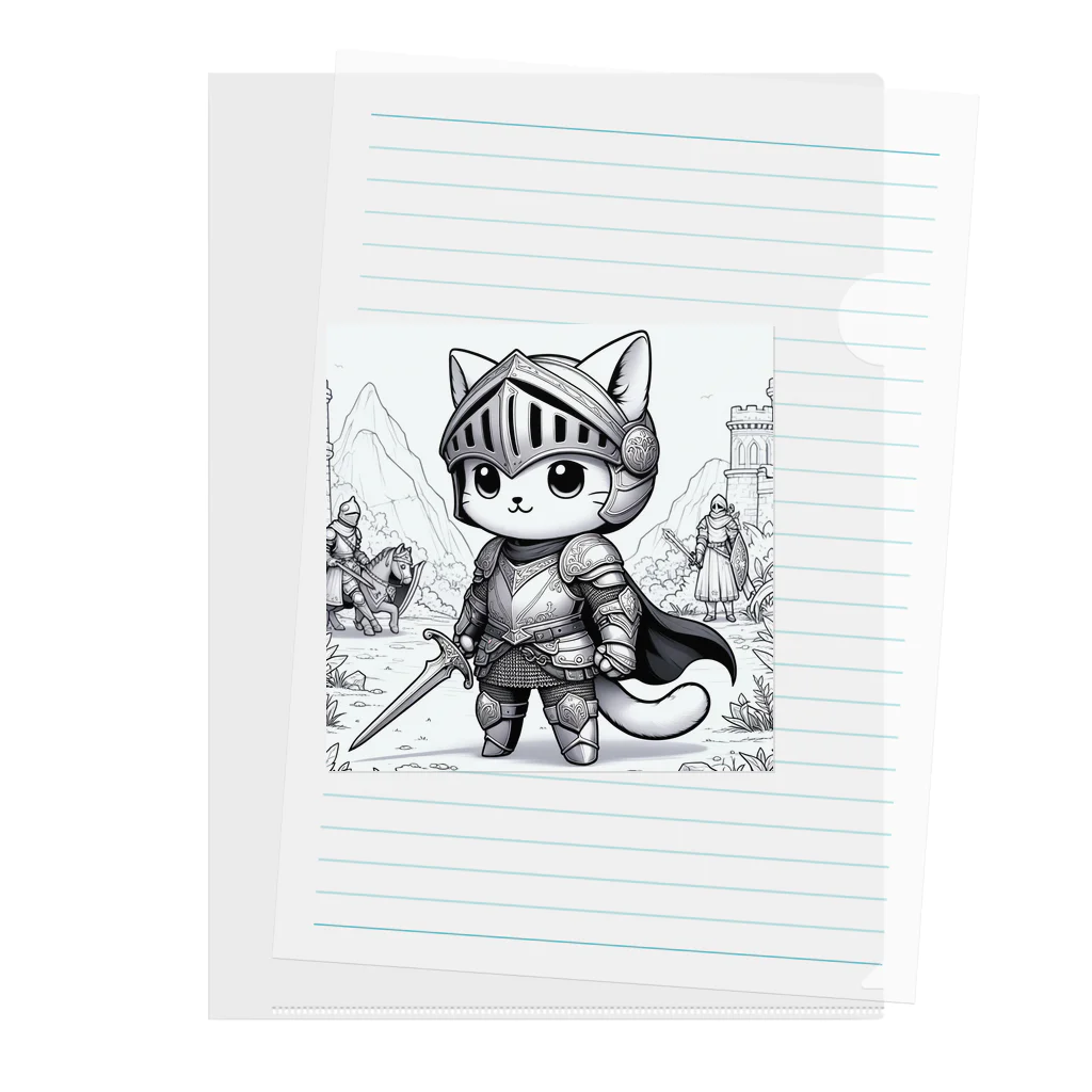 われらちきゅうかぞくのナイト キャッツ(Knight Cats) Clear File Folder