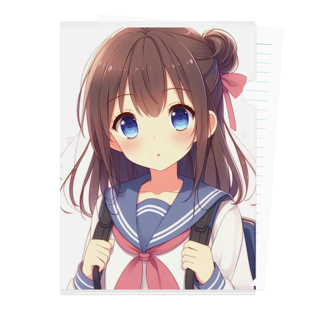 クノイチの館のもふもふでキュートな女の子 Clear File Folder