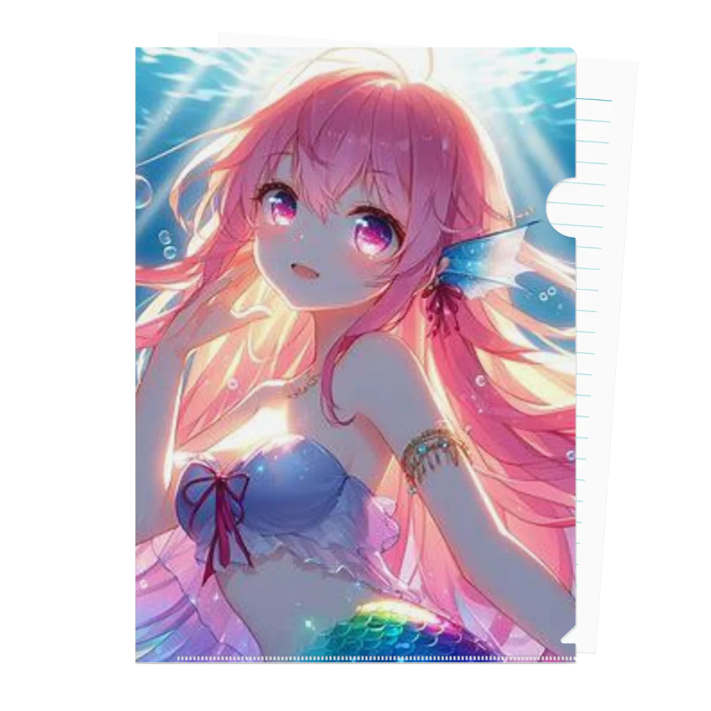 「ワンダーワールド」の🧜‍♀️ いいつか出会えるかもしれませんよ！❤️ クリアファイル