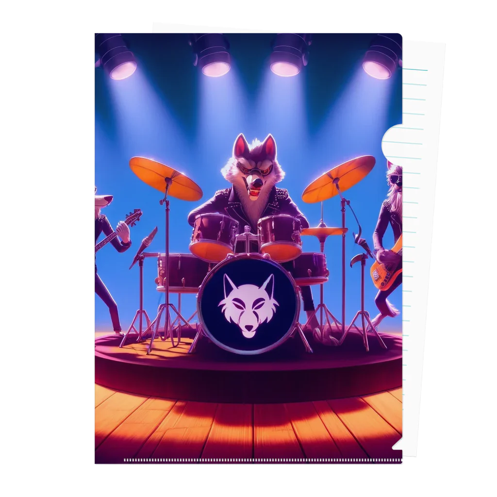 ANIMAL HEROES -musical band-のワイルド・ハーモニクス：ロックの伝説 Clear File Folder