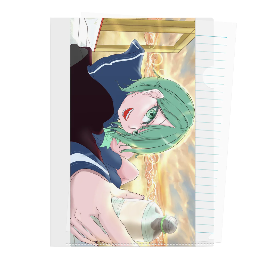 えりっくGOODSのえりっくと制服デートクリアファイル Clear File Folder