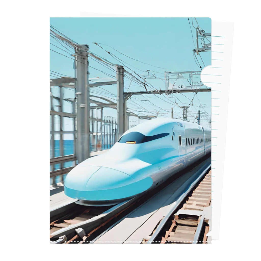 DAIKINGのブルー新幹線 クリアファイル